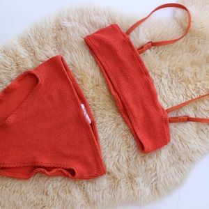 YouSwim Poise High Waist in Tangerine (one size / two piece) Bikini